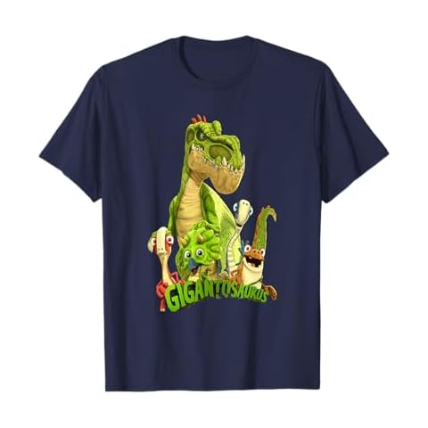 Gigantosaurus Logo with Giganto & the 4 Kid Dinos T-Shirt T-Shirt Cover