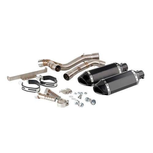 Escape Slip-on Motorradauspuff Mit Mittelverbindungssystem Für Yamaha Für Tenere XT660Z 2008-2017 Schalldämpfer(Version B)
