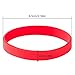 Green House-5pcs Blank Wristband Red Fashion Sports Silicone Wristband Bracelets(Shiped from US)