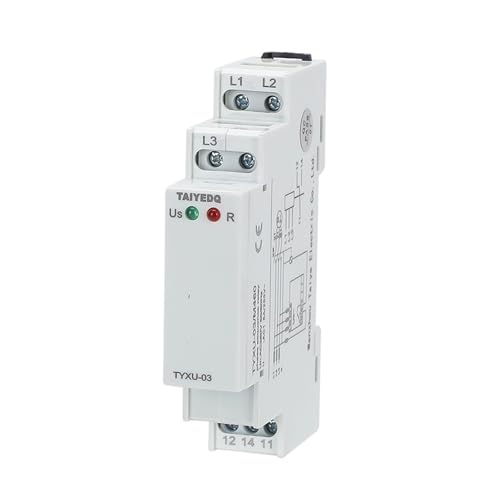 Image of Voltage Monitoring Phase Sequence And Phase Failure Protection Relay 8A 10A 1SPDT 2SPDT(TYXU-03 M460)