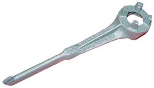IHS BNW-A Single Ended Non Sparking Aluminum Drum Bung Nut Wrench, 10-1 2 Length