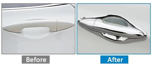 Manija de puerta de coche con acabado carbono para renovar el estilo urbano de tu Elantra 6
