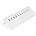 AUKEY Powered USB Hub, Aluminum 10 Port USB 3.0 Data Hub with 12V/3A Power Adapter, 3.3ft USB Cable for MacBook Air, Mac Mini, iMac, Laptop, PC, USB Flash Drives, HDD Hard Drive (Silver)