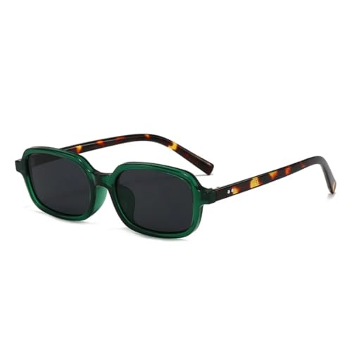 Petites lunettes de soleil rectangulaires UV400 tendance pour femme rétro chic