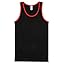 Contrast Trim Black Red