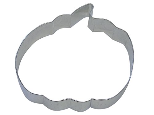 Sugarcraft Halloween Pumpkin Metal Chrome Colored 1.25 X 1.5 X .75 Inch Cookie Cutter Pack of Four