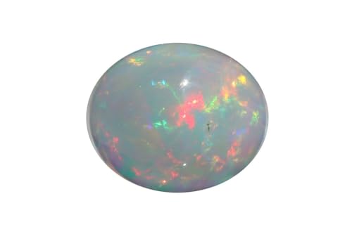 Opale de feu éthiopienne cabochon ovale 1,88 Cts, calibrée pour éviter les casses au sertissage