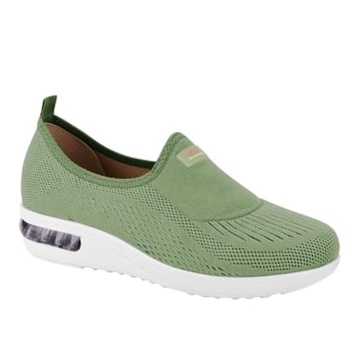 Tênis Feminino Slip On Modare – Ultraconforto, Cor Verde, Leve e Estiloso – Tamanho 36