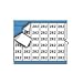 Brady WM-282-PK, 112033 Solid Numbers Wire Marker Card, (10 Packs of 25 pcs)