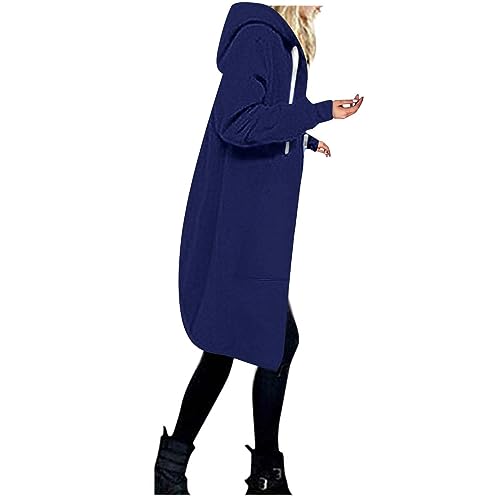 Vifucz Women Casual Zip up Fleece Hoodies Tunic Sweatshirt Long Hoodie Jacket Fashion Halloween Sweater Coat S-5XL