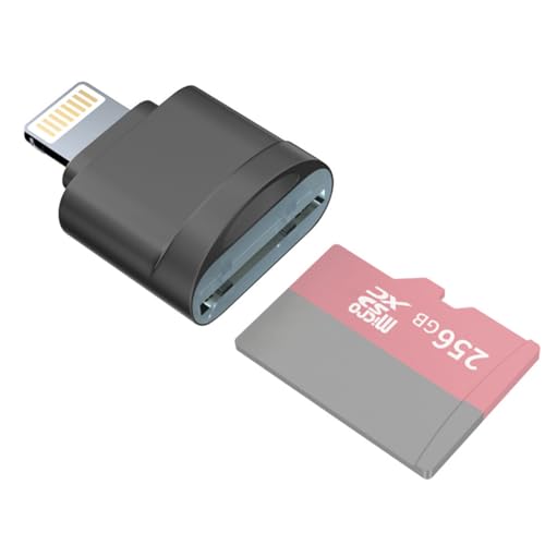 Verilux Micro SD Card Reader for iPhone, Silver - Image 2