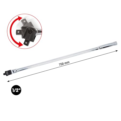 KS Tools 918.1293 1/2" CHROMEplus Wringijzer met kniegewricht, 760mm - Afbeelding 6