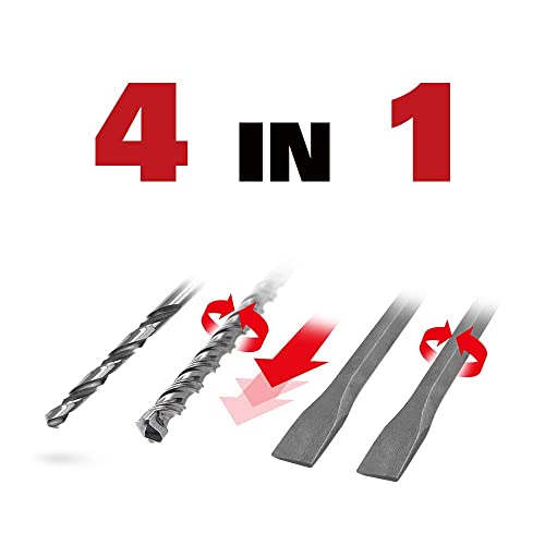 WORX 18V(20V MAX) Akku-Bohrhammer WX380.1, Powershare, 4.0Ah, Bürstenlose Motor, Anti-vibration Technologie – Bild 5