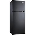 CONTOURE RV Refrigerator, Black, 4.6 cu.ft. | 12V | Mid-Size 2-Door, Adjustable Thermostat, Top Freezer | Off-Grid Ready, Solar Compatible | R-480BK-12V