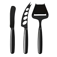 Cooper & Co. Set of 6 Cheese Knives Black Stainless Steel