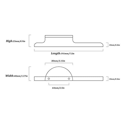 Wotendy 2 Pack Gold Cabinet Handles 64MM, Brushed Kitchen Cupboard Handles Zinc Alloy Drawer Pulls Wardrobe Pulls - Image 2