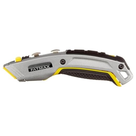 Stanley Fatmax 2 in 1 Messer PRO 0-10-798 (mit einziehbarer Klinge, 180 mm Länge, vielseitige Einsatzmöglichkeiten durch zwei Klingen (Haken- und Trapezklinge), robustes Zinkdruckgehäuse) 6 Stanley Fatmax 2 in 1 Messer PRO 0-10-798 (mit einziehbarer Klinge, 180 mm Länge, vielseitige Einsatzmöglichkeiten durch zwei Klingen (Haken- und Trapezklinge), robustes Zinkdruckgehäuse)