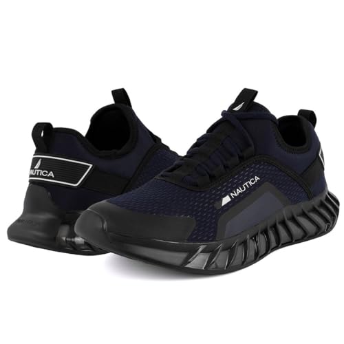 Image of Nautica Men's Casual Fashion Sneakers - Lightweight Lace-Up Athletic Walking Shoes for Gym & Tennis, Comfortable
