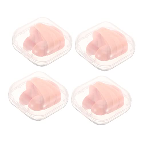 CORHAD Nasal Splint for Swimming 4pcs Kids Adults Silicone Nose Clip Elastic Strap