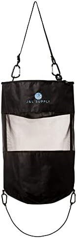 J&L Supply Boat Trash Bag, Reusable Trash Bag, Handle Trash Bag, Boating Equipment, Boat Storage, Boat Accessories Marine, Pontoon Boat Accessories, Fishing, RV, or Camping, Black