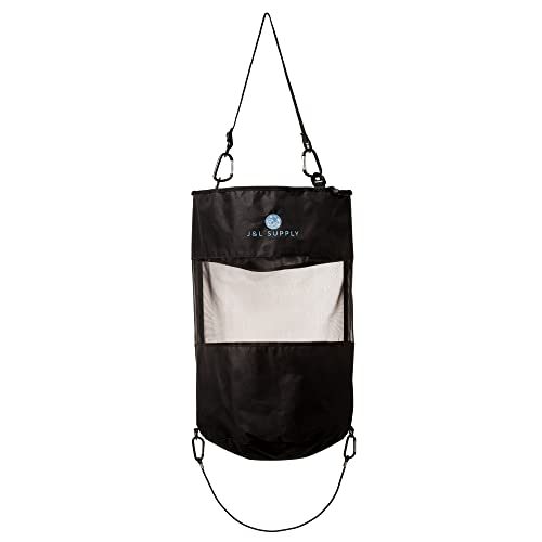 J&L Supply Boat Trash Bag, Reusable Trash Bag, Handle Trash Bag, Boating Equipment, Boat Storage, Boat Accessories Marine, Pontoon Boat Accessories, Fishing, Rv, Or Camping, Black #TOP1