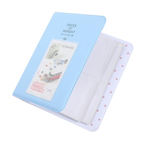 Angoily Álbum de Fotos Mini Decorativo con Inserciones Transparentes Portátil y Ligero Bodas Cumpleaños y Momentos Especiales