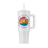 3dRose, Navarre Beach, Santa Rosa County, Florida Beaches Family Travel Gift, 40oz Tumbler