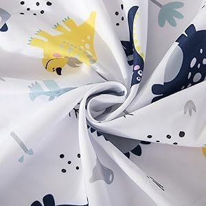 Little Grape Land Baby hoeslaken 60 x 120 cm, set van 3 hoeslakens voor het kinderbed, zachte microvezel, Oeko-Tex Standard 100, blauwe dinosaurus