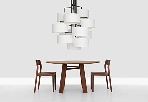 Image of Genuine Decor Rosewood Dining Chair - Rustic Teak Brown Finish, Solid Wood, No Cushion, Ideal for Dining Room - Chair Set of Two