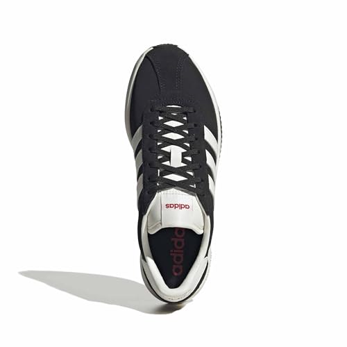 adidas Women's 76/26, Black/White/Better Scarlet, 10.5 - image 2