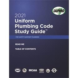 Paperback 2021 Uniform Plumbing Code Study Guide Book