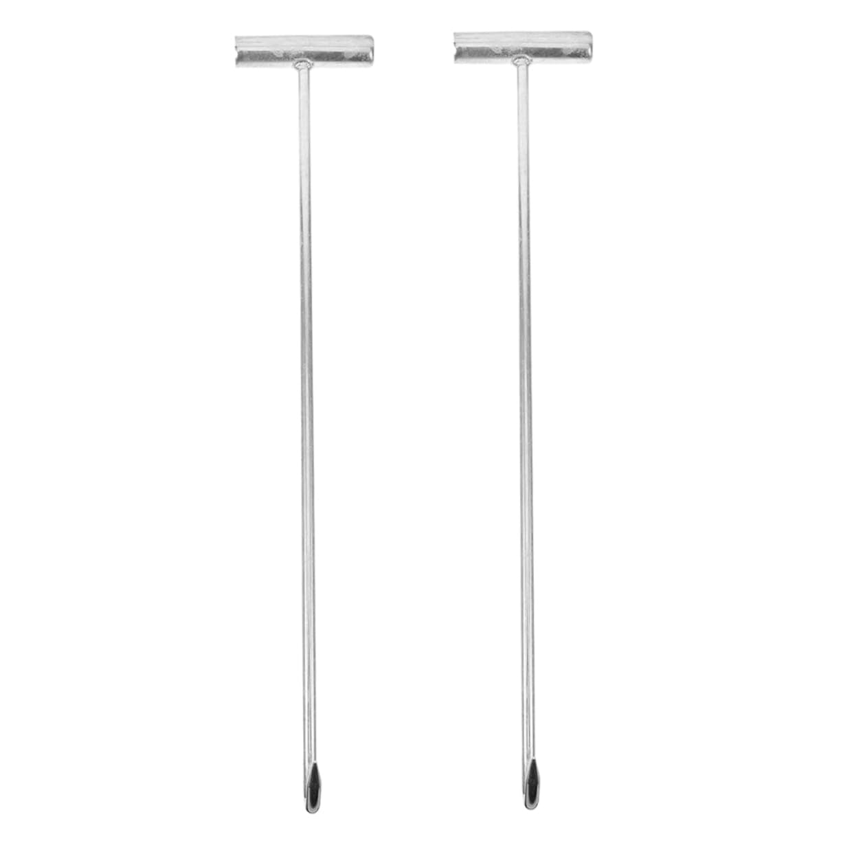 Hohopeti Manhole Cover Lifter Tool 2pcs T-Type Manhole Hook Ergonomic Design for Easy Lifting