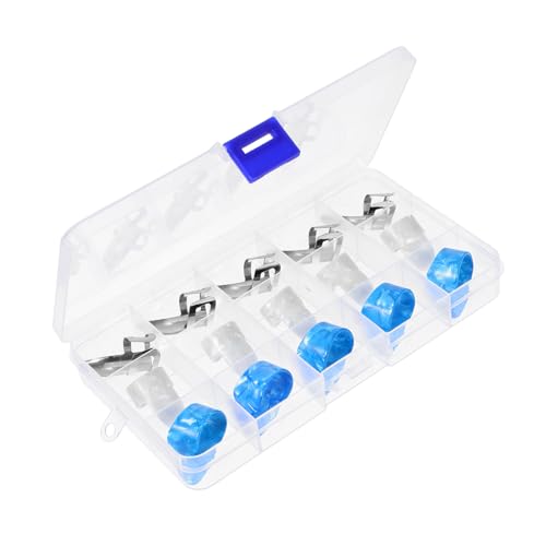 WEKADRIN 15個 ギター フィンガー コット セット サム ピック ギター フィンガー ピック 用 クラシック ピッ ランダムカラー