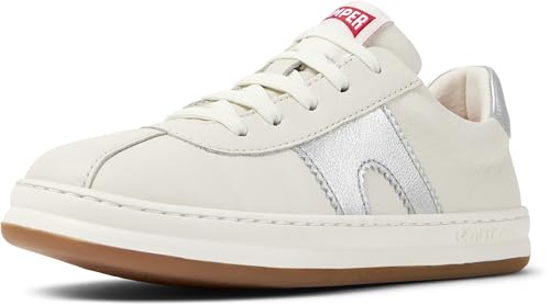 Camper Unisex Kids Runner Four K800552 Sneaker, White Natural 010, 5 UK