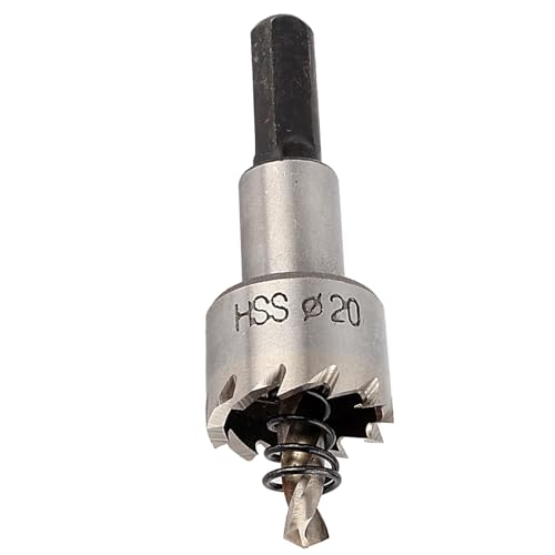 Set de brocas para metal 20mm con punta piloto miniatura 4