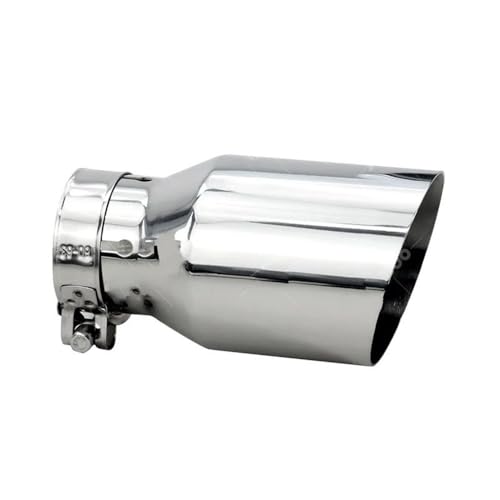 Silenciador de escape de acero inoxidable universal para tubo de escape trasero de coche