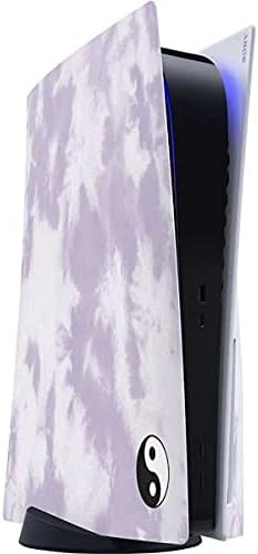 Skinit Decal Gaming Skin Compatible with PS5 Console - Purple and White Tie Dye Design