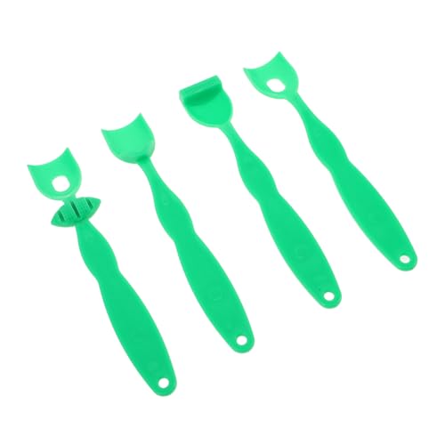 PLAFOPE 4pcs Oral Motor Stimulation Kit for Boy Girl Tongue Strengthener Speech Therapy Aid Safe Material Chew Toys for Oral Muscle Training Supports Speech Development for Ages