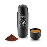 WACACO Minipresso GR, Portable Espresso Machine, Compatible Ground Coffee, Hand Coffee Make, Travel Gadgets, Manually Operated, Perfect for Camping