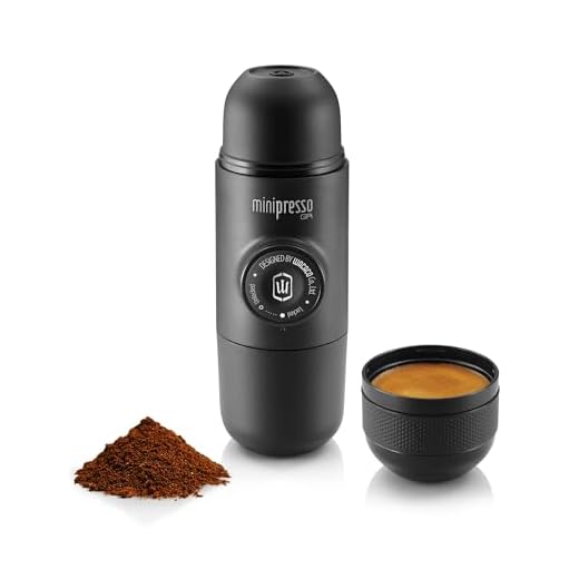 Wacaco Minipresso GR, Portable Espresso Machine, Compatible Ground Coffee, Hand Coffee Maker, Travel Gadgets, Manually Operated, Perfect for Camping, Hiking