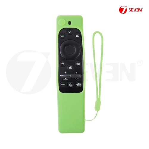 Image of 7SEVEN Compatible with Samsung Tv Remote Cover Suitable Model BN59-01XXXX Series Case to Protect Remote Control from Physical Damage, Ensure Smart Remote with 3 Hotkeys at Last Row Only Fit (Green)