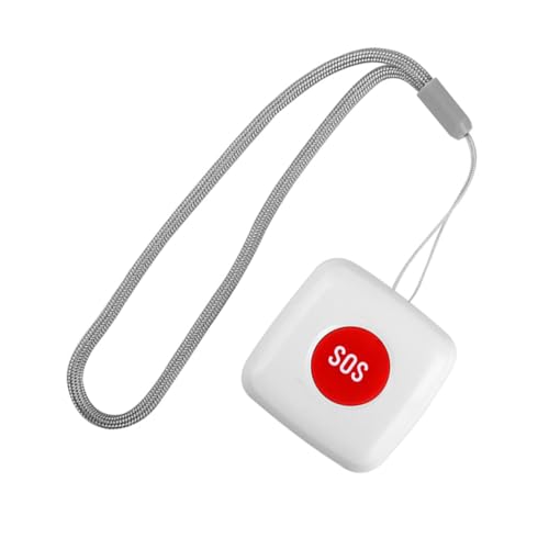 Kisangel Pulsante di Emergenza Wireless Allarme Caduta e Collegamento Intelligente Chiamata Remota per Badanti Adatto per Bambini Donne Incinte Disabili Uso in Casa Ospedale Hotel