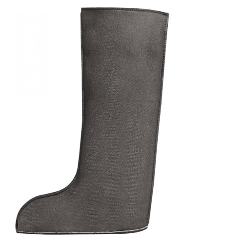 Reyox Homem meias para botas de água e de borracha, meias térmicas inverno, 38 cm Alto Preto 2, 43