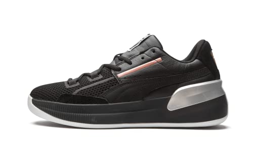 PUMA Mens Clyde Hardwood Metallic Athletic Shoes - Black