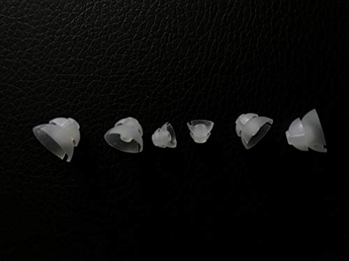 Jungle Care® (Mixed S+M+L*2pc) Double Layer Magic Hearing Aid Domes Comfortable PSAP (Personal Sound Amplifiers Product) Kit Ear Tips Invisible, Perfect for Open Air (Open fit), except for RIC