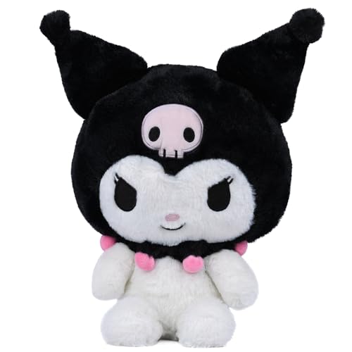 Image of Mirada Sanrio Kuromi White Plush Toy - 30cm | Officially Licensed Cute & Soft Stuffed Character for Kids & Girls | Adorable Room Decor for Birthdays, Valentine's Day & Special Occasions