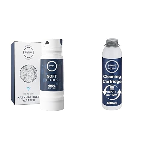 Filtro GROHE Blue S contra el mal sabor del grifo con limpiador