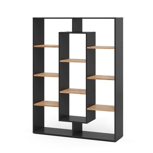 Vicco Separador de ambientes, Antracita/Roble Dorado, 107.2 x 143 cm