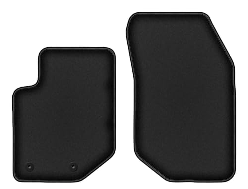 Tapis de sol avant Jeep Avenger caoutchouc et velours Durban noir pour crossover