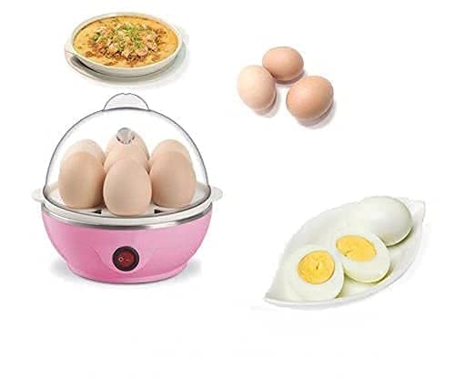 GHE Egg Boiler Electric Automatic Off 7 Egg Poacher for Steaming, Cooking, Boiling and Frying - Image 2